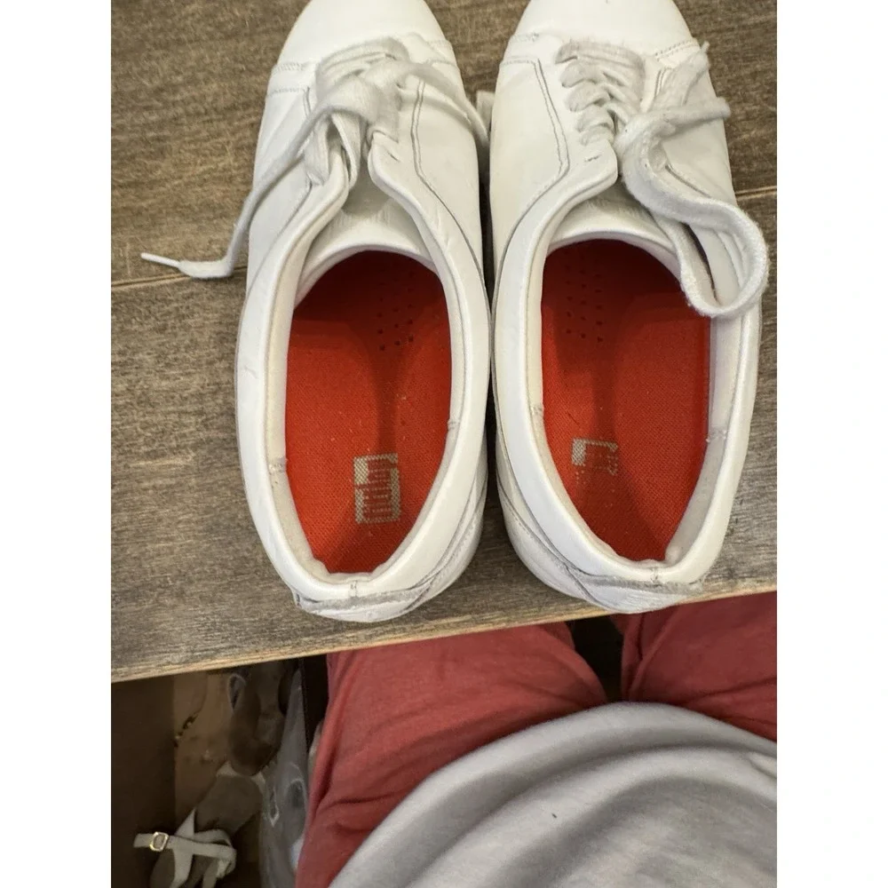 Fit Flop Urban‎ White Leather Rally Sneaker Women's Size 11